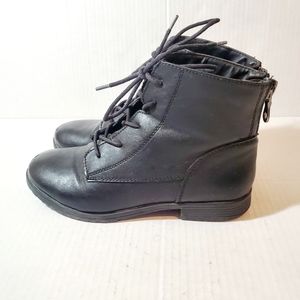 Style Co. Round Toe Ankle Combat Boots Lace Up